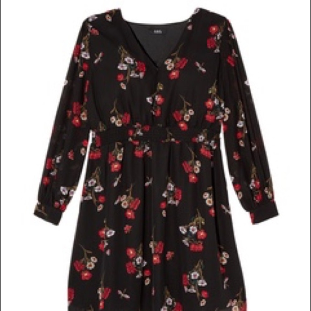 Floral Long Sleeve Dress